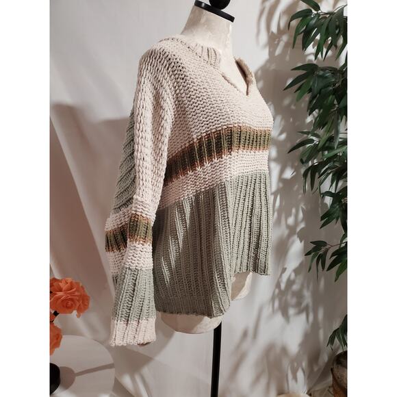 POL Sweater Womens Chunky Knit Boxy Oversized Crop Sweater Size M/L Soft Comfy - Picture 4 of 11